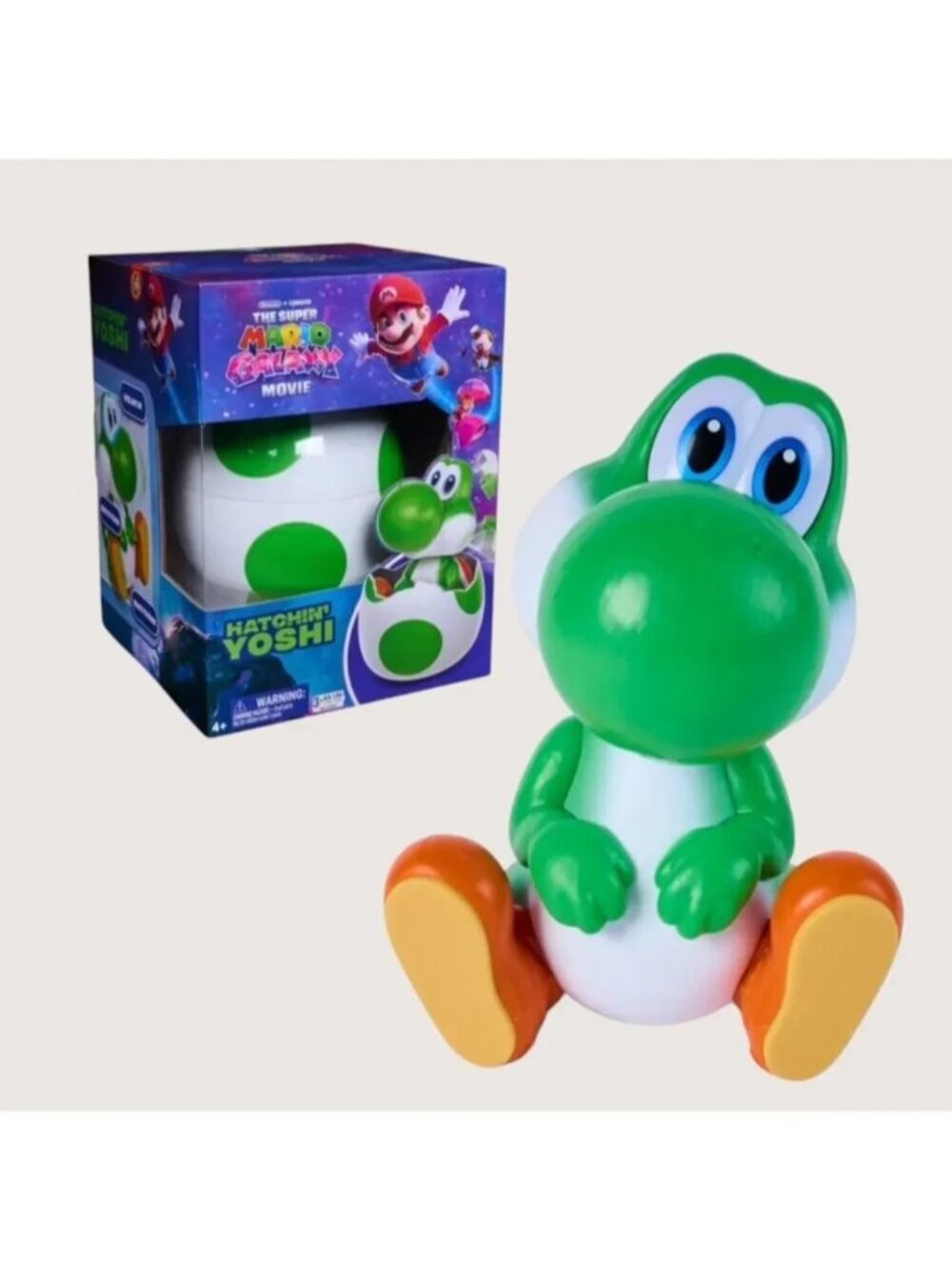 Nintendo Super Mario Galaxy Movie Hatchin’ Yoshi Hatching Egg - New in Box